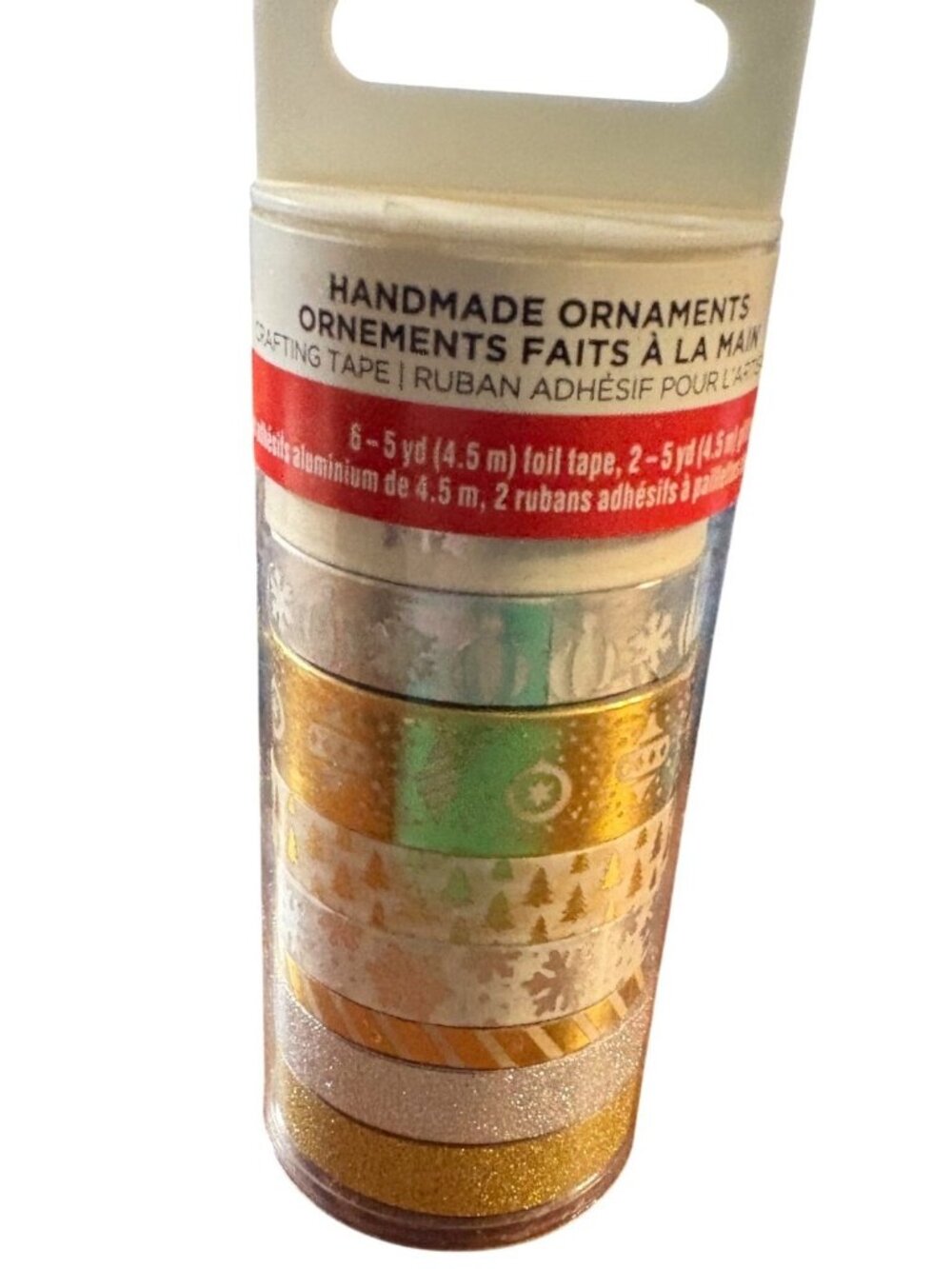 ArtMinds Christmas-Themed Washi Tape 8 Rolls For Decorative Crafts Scrapbooking